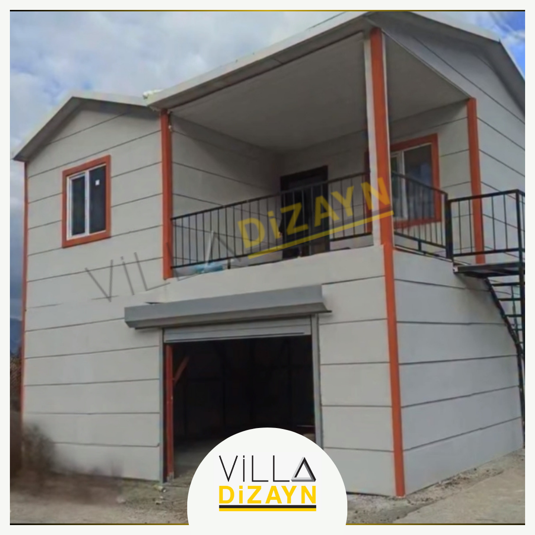 garajlı prefabrik ev