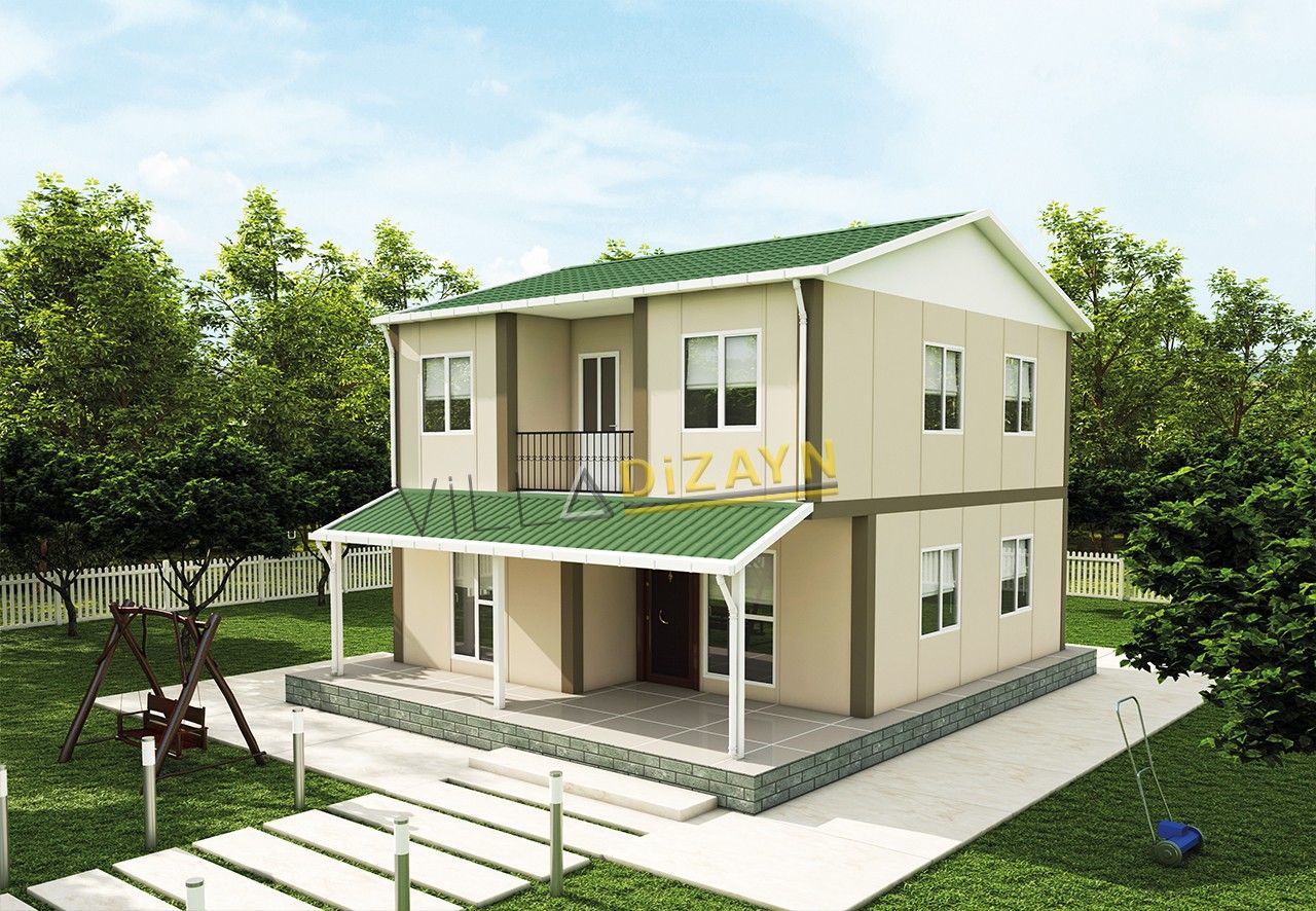 3+1 Cheap Prefabricated Duplex House 131 m²