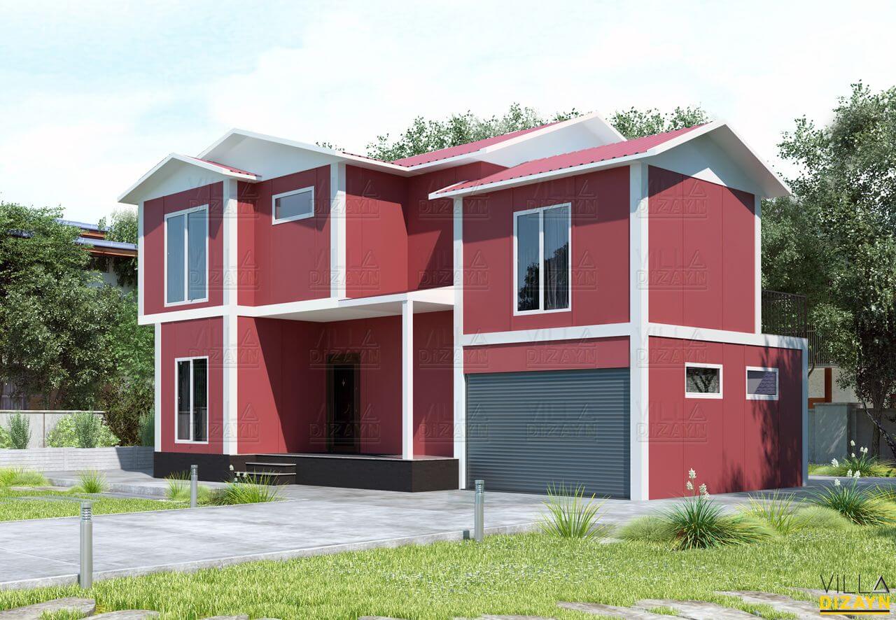 4+1 Cheap Duplex Prefabricated House 164 M²